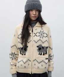 GENERAL IDEA | wool blend cowichan knit jumper ウールカウチンニットジャケット(ニット/セーター)