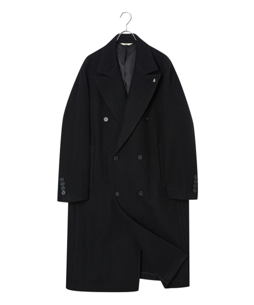 HAZZYS（ ヘジス）の「[HIS]ブラックダブルブレストコート（チェスターコート・メンズ・その他・SMALL/MEDIUM/LARGE）」の7枚目の写真