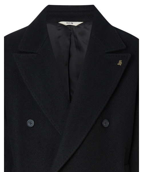 HAZZYS（ ヘジス）の「[HIS]ブラックダブルブレストコート（チェスターコート・メンズ・その他・SMALL/MEDIUM/LARGE）」の8枚目の写真