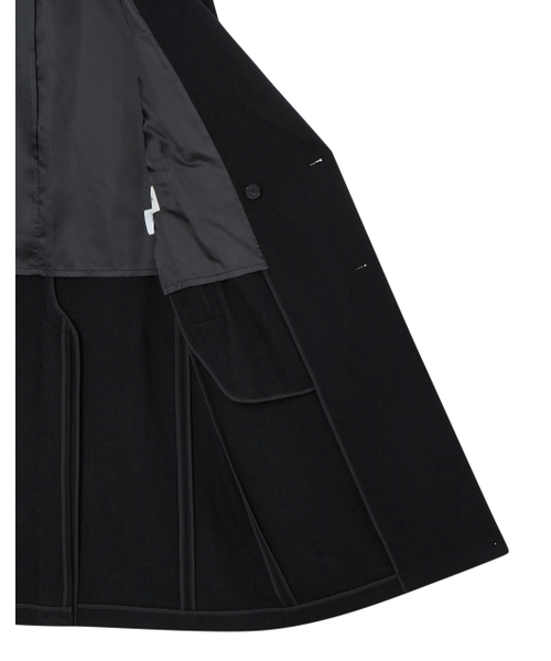 HAZZYS（ ヘジス）の「[HIS]ブラックダブルブレストコート（チェスターコート・メンズ・その他・SMALL/MEDIUM/LARGE）」の2枚目の写真