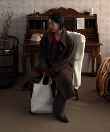 320SHOWROOM（320ショールーム）の「Wool Blend Balmacaan Long Coat Brown（チェスターコート）」