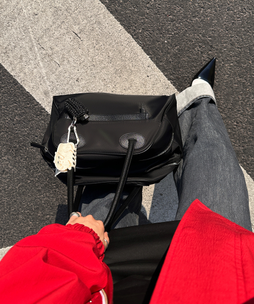 CHRISTINE PROJECT(クリスティンプロジェクト)の「TWO ZIPPER BAG NYLON ORIGINAL(BLACK PEPPER)(トートバッグ・レディース・その他・FREE)」の1枚目の写真