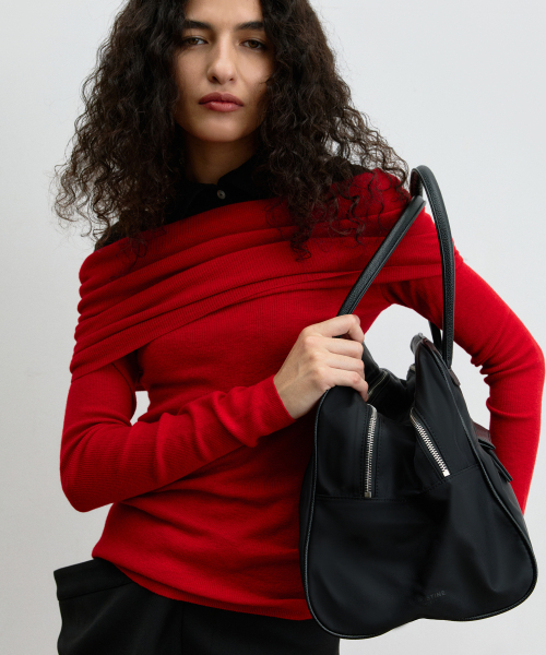 CHRISTINE PROJECT(クリスティンプロジェクト)の「TWO ZIPPER BAG NYLON ORIGINAL(BLACK PEPPER)(トートバッグ・レディース・その他・FREE)」の3枚目の写真