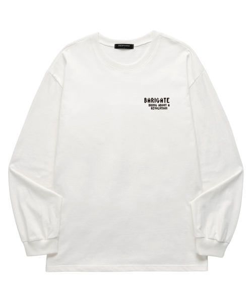 BARIGATE(バリゲート)の「スポッテッドロゴロングスリーブ (BLS034) ホワイト(Tシャツ/カットソー・レディース・その他・SMALL/MEDIUM/LARGE/X-LARGE/XX-LARGE)」の2枚目の写真