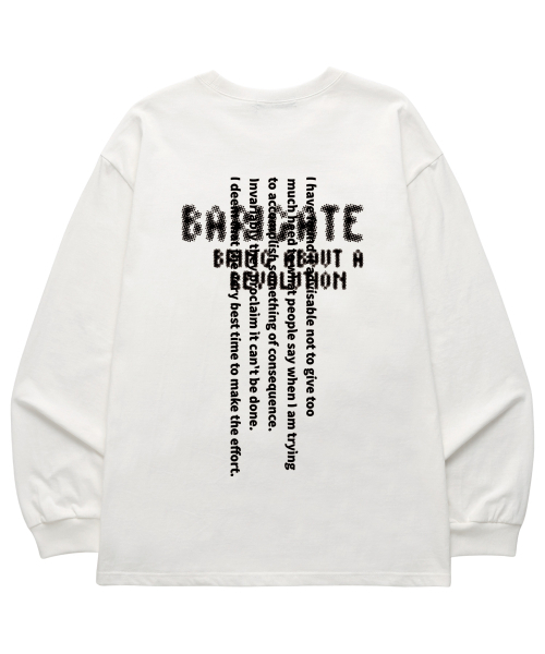 BARIGATE(バリゲート)の「スポッテッドロゴロングスリーブ (BLS034) ホワイト(Tシャツ/カットソー・レディース・その他・SMALL/MEDIUM/LARGE/X-LARGE/XX-LARGE)」の3枚目の写真