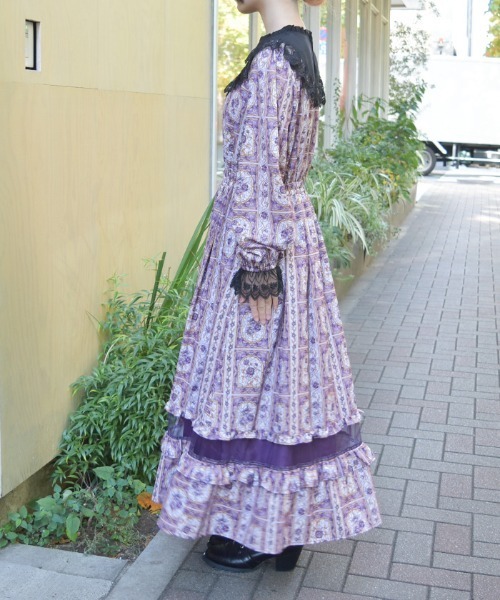 axes femme(アクシーズファム)の「ローズ・ステンドグラスワンピース(ワンピース・レディース・レッド/パープル/ブルー・MEDIUM)」の5枚目の写真