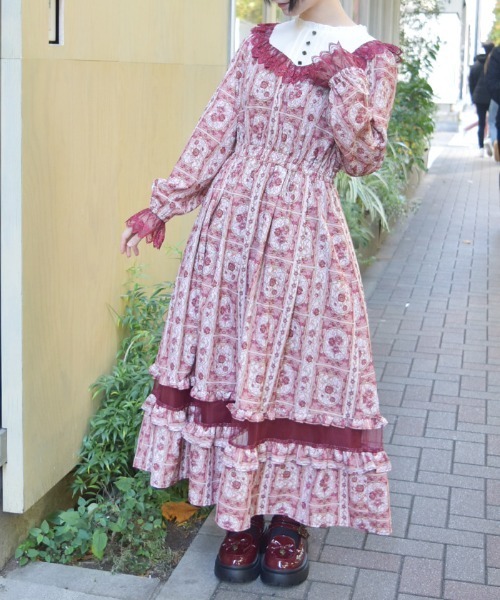 axes femme(アクシーズファム)の「ローズ・ステンドグラスワンピース(ワンピース・レディース・レッド/パープル/ブルー・MEDIUM)」の15枚目の写真