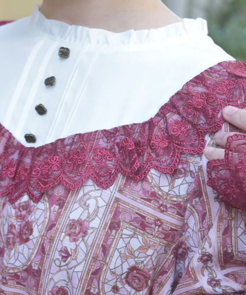 axes femme(アクシーズファム)の「ローズ・ステンドグラスワンピース(ワンピース・レディース・レッド/パープル/ブルー・MEDIUM)」の17枚目の写真