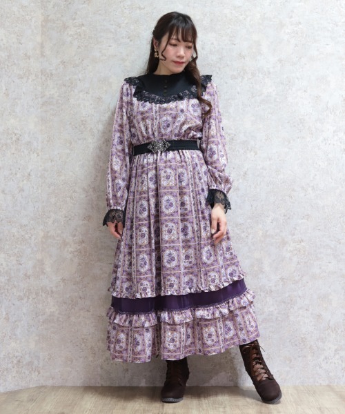 axes femme(アクシーズファム)の「ローズ・ステンドグラスワンピース(ワンピース・レディース・レッド/パープル/ブルー・MEDIUM)」の20枚目の写真