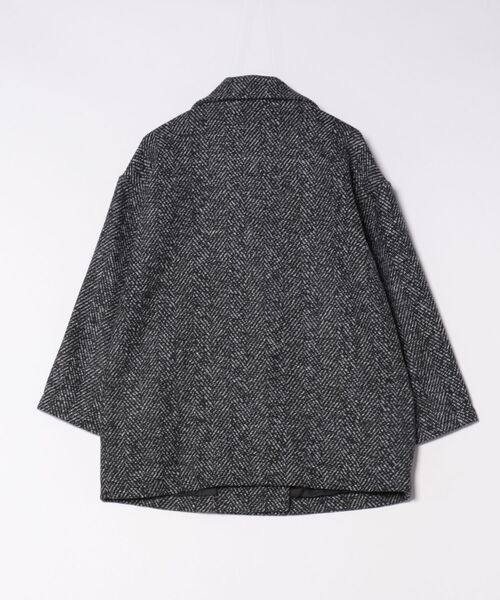 nouvellemoi(ヌーベルモイ)の「ヘリンボーンWテーラージャケットコート(テーラードジャケット・レディース・ブラウン/ブラック・M)」の11枚目の写真