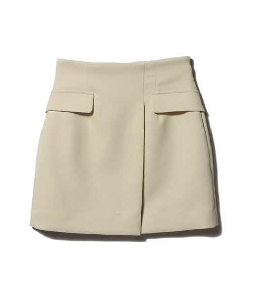 UNUS(ユナス)の「UNUS / Flap Pocket Mini Skirt(スカート・レディース・アイボリー/ブラック・36/38)」の1枚目の写真