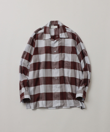 UNFOLLOW（アンフォロー）の「【FOLL / フォル】summer modal check open collar shirt（シャツ/ブラウス）」
