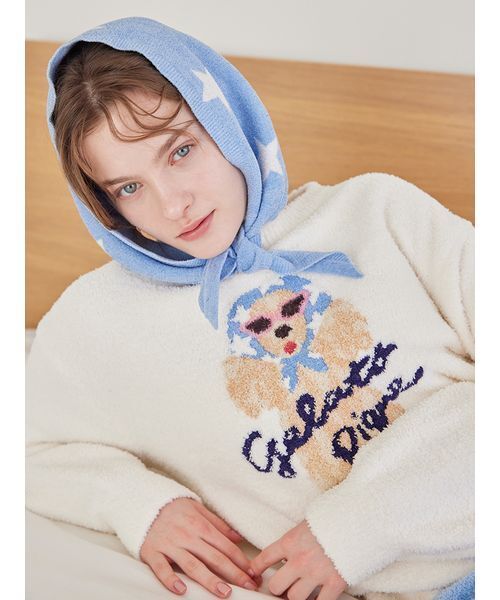 スカーフDOG ジャガードプルオーバー（ルームウェア/パジャマ