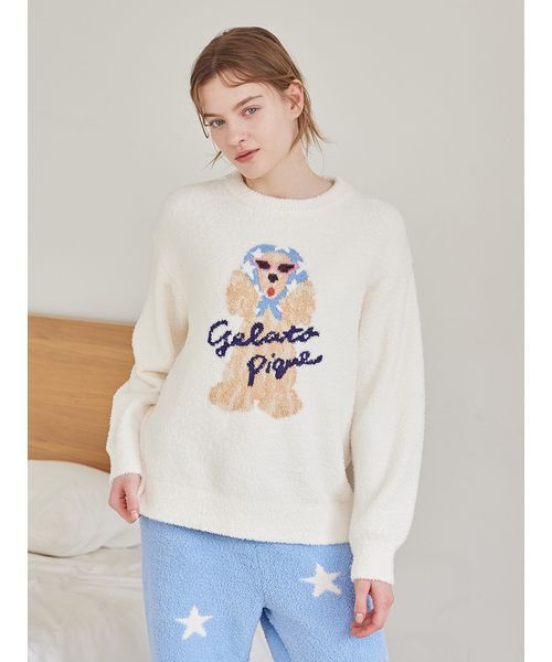 スカーフDOG ジャガードプルオーバー（ルームウェア/パジャマ