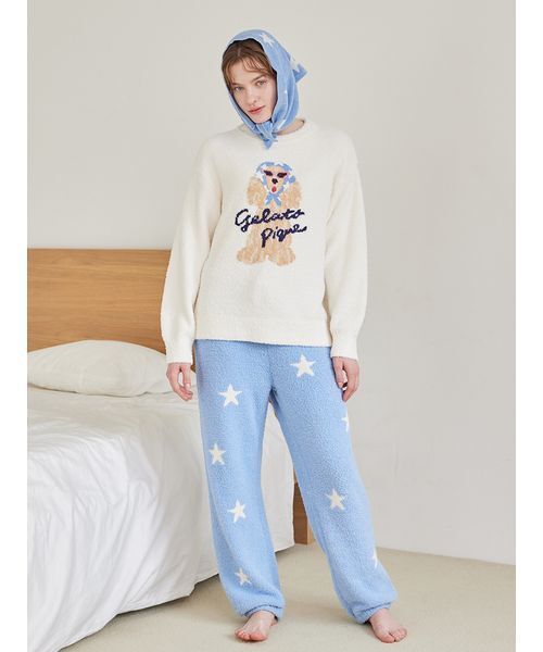 スカーフDOG ジャガードプルオーバー（ルームウェア/パジャマ