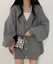 ADDITION STORE | 【ゆるっと可愛いモテカーデ】Vネック ビッグ カーデ / V-neck big cardigan / asknn(カーディガン/ボレロ)