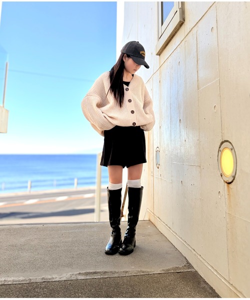 ADDITION STORE（アディションストア）の「【ゆるっと可愛いモテカーデ】Vネック ビッグ カーデ / V-neck big cardigan / asknn（カーディガン/ボレロ・レディース・ベージュ/ブラウン/グレー・FREE）」の10枚目の写真