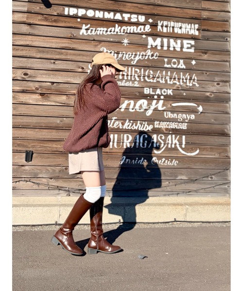 ADDITION STORE（アディションストア）の「【ゆるっと可愛いモテカーデ】Vネック ビッグ カーデ / V-neck big cardigan / asknn（カーディガン/ボレロ・レディース・ベージュ/ブラウン/グレー・FREE）」の21枚目の写真