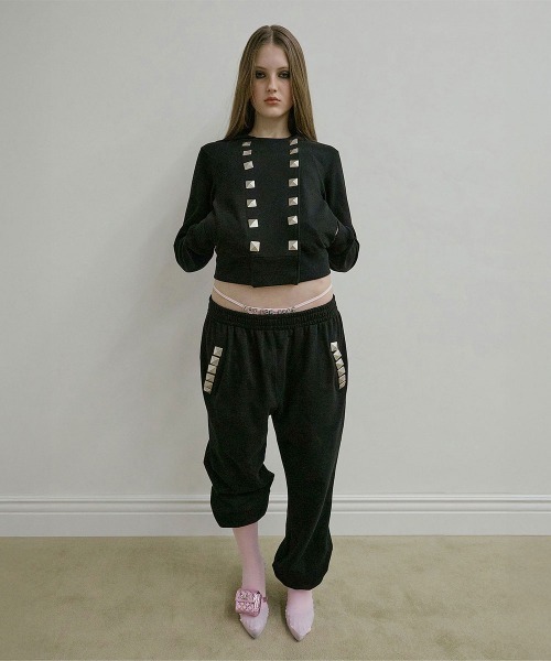 SCULPTOR(スカルプター)の「Napoleon Stud Hoodie(パーカー・レディース・ブラック/ピンク/グレー/エメラルドブルー・SMALL/LARGE/MEDIUM/X-SMALL)」の6枚目の写真
