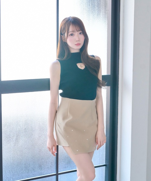 Powder Rose スカート ローズ ジャガード フレア スカート Prima Scherrer 全3色｜psc611