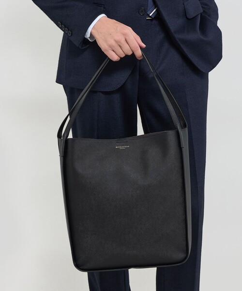 MACKINTOSH LONDON(マッキントッシュ ロンドン)の「TOTE BAG NO.2(トートバッグ・メンズ・ベージュ系その他/ブラック・FREE)」の3枚目の写真
