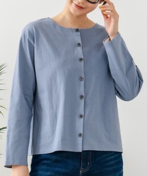 fort point（フォーポイント）の「【fort point/フォートポイント】バスク天竺 クルーネック カーディガン（カーディガン/ボレロ）」