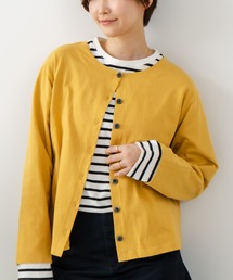 fort point（フォーポイント）の「【fort point/フォートポイント】バスク天竺 クルーネック カーディガン（カーディガン/ボレロ）」