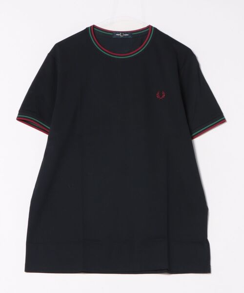 FRED PERRY(フレッドペリー)の「【FRED PERRY】TWIN TIPPED T-SHIRT M1588②(Tシャツ/カットソー・レディース・グレイッシュブルー/グリーン系その他2/ダークインディゴブルー/グリーン/オートミール/アイボリー系4/ネイビー系7・XL/L/S/M)」の7枚目の写真