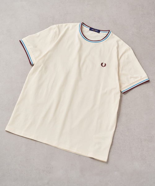 FRED PERRY(フレッドペリー)の「【FRED PERRY】TWIN TIPPED T-SHIRT M1588②(Tシャツ/カットソー・レディース・グレイッシュブルー/グリーン系その他2/ダークインディゴブルー/グリーン/オートミール/アイボリー系4/ネイビー系7・XL/L/S/M)」の21枚目の写真