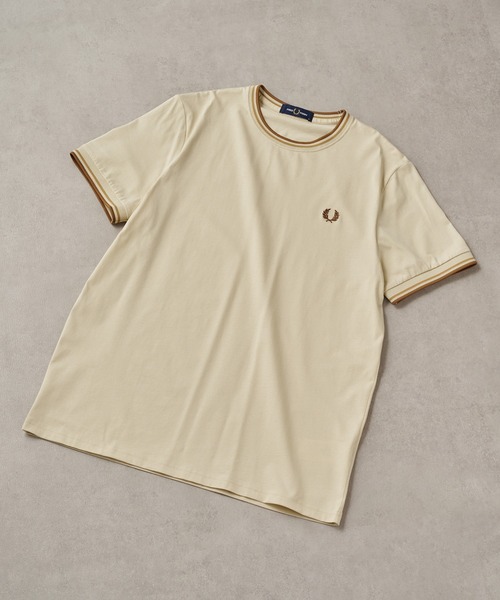 FRED PERRY(フレッドペリー)の「【FRED PERRY】TWIN TIPPED T-SHIRT M1588②(Tシャツ/カットソー・レディース・グレイッシュブルー/グリーン系その他2/ダークインディゴブルー/グリーン/オートミール/アイボリー系4/ネイビー系7・XL/L/S/M)」の16枚目の写真