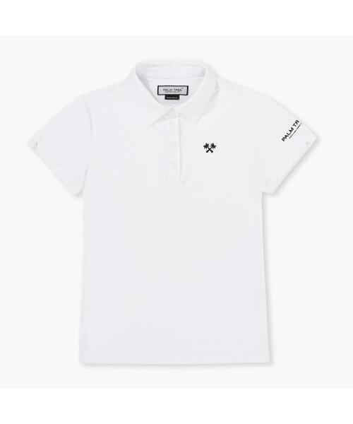 PALMTREE GOLF(パームツリーゴルフ)の「パームツリーゴルフ Palm Icon PK Tシャツ ホワイト(ポロシャツ・レディース・その他・SMALL/MEDIUM)」の1枚目の写真