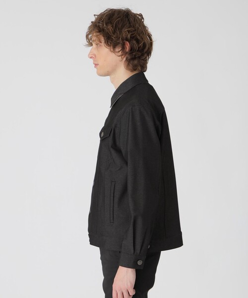 BLACK LABEL CRESTBRIDGE（ブラックレーベル・クレストブリッジ）の「テクニカルデニムGジャン（デニムジャケット・メンズ・ネイビー/ブラック・M/L/XL）」の5枚目の写真