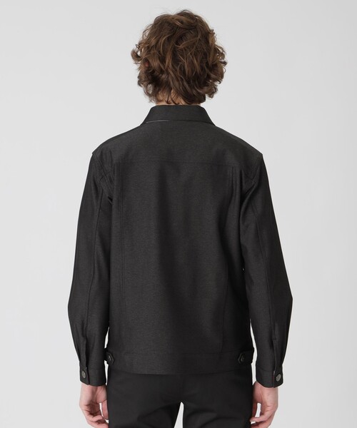 BLACK LABEL CRESTBRIDGE（ブラックレーベル・クレストブリッジ）の「テクニカルデニムGジャン（デニムジャケット・メンズ・ネイビー/ブラック・M/L/XL）」の6枚目の写真