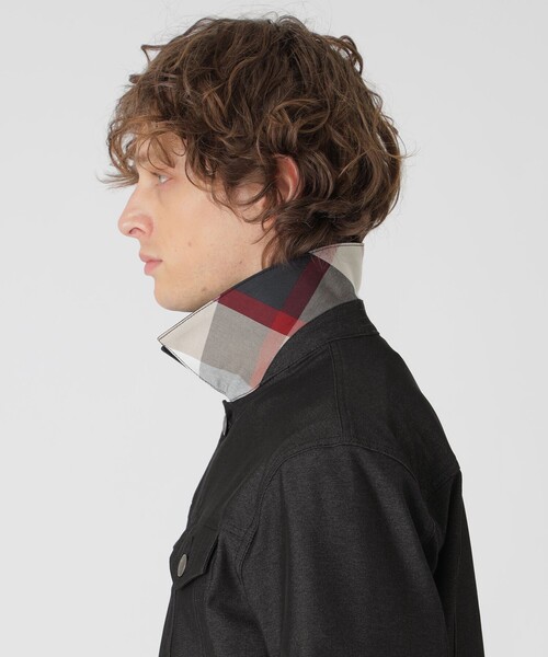 BLACK LABEL CRESTBRIDGE（ブラックレーベル・クレストブリッジ）の「テクニカルデニムGジャン（デニムジャケット・メンズ・ネイビー/ブラック・M/L/XL）」の7枚目の写真