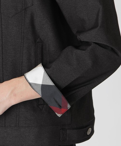 BLACK LABEL CRESTBRIDGE（ブラックレーベル・クレストブリッジ）の「テクニカルデニムGジャン（デニムジャケット・メンズ・ネイビー/ブラック・M/L/XL）」の8枚目の写真