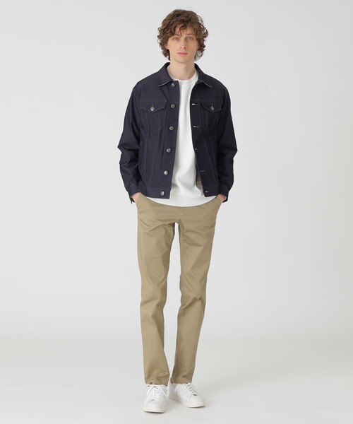 BLACK LABEL CRESTBRIDGE（ブラックレーベル・クレストブリッジ）の「テクニカルデニムGジャン（デニムジャケット・メンズ・ネイビー/ブラック・M/L/XL）」の11枚目の写真