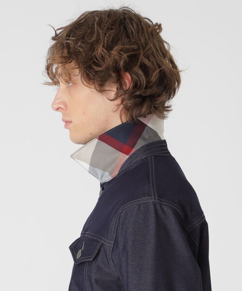 BLACK LABEL CRESTBRIDGE（ブラックレーベル・クレストブリッジ）の「テクニカルデニムGジャン（デニムジャケット・メンズ・ネイビー/ブラック・M/L/XL）」の15枚目の写真