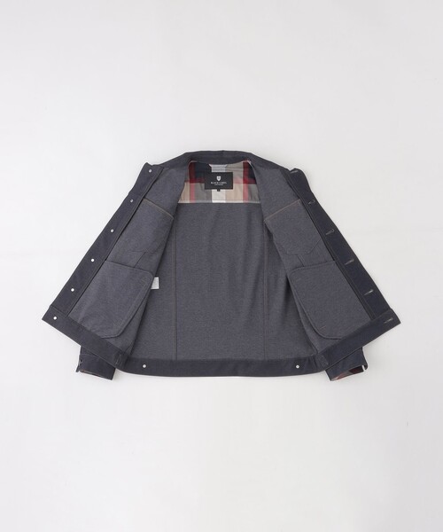 BLACK LABEL CRESTBRIDGE（ブラックレーベル・クレストブリッジ）の「テクニカルデニムGジャン（デニムジャケット・メンズ・ネイビー/ブラック・M/L/XL）」の17枚目の写真