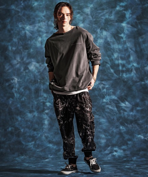 Jih Nunc（ジーヌンク）の「msw1835-オーガニックコットンカットオフ裏毛スウェット(JIH-R1162)（スウェット・メンズ・オートミール/チャコール/ブラック・L/M/S）」の8枚目の写真