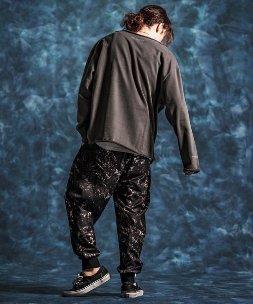 Jih Nunc（ジーヌンク）の「msw1835-オーガニックコットンカットオフ裏毛スウェット(JIH-R1162)（スウェット・メンズ・オートミール/チャコール/ブラック・L/M/S）」の10枚目の写真