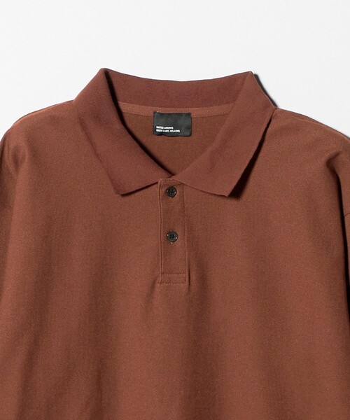 green label relaxing（グリーンレーベルリラクシング）の「【WEB限定】ドライ クリーン ロングスリーブ ポロシャツ -吸水速乾・抗菌-（ポロシャツ・メンズ・ブラウン系/ブラック/ライトグレー・M/S/L/XL）」の12枚目の写真