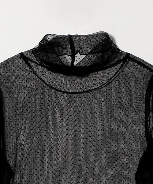 シアー ドット タートルネック カットソー（Tシャツ/カットソー