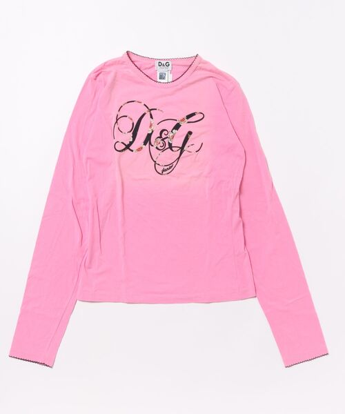 V12 ロゴプリント ピンク長袖シャツ V12 ロゴプリント ピンク長袖シャツ