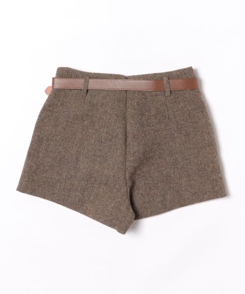 semuse(セミューズ)の「スカート見えウールライクショートパンツ ベルト付き(その他パンツ・レディース・ブラウン/グレー・S/M/L)」の15枚目の写真