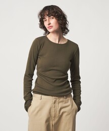 6 | ＜6(ROKU)＞パターンメッシュ  ロングスリーブ  プルオーバー(Tシャツ/カットソー)