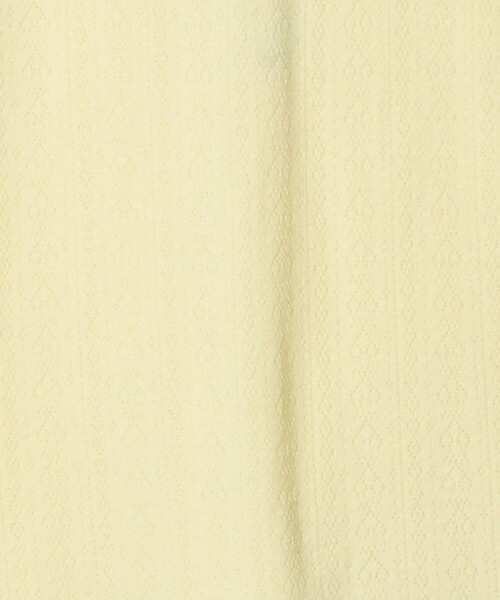 6（ロク）の「＜6(ROKU)＞パターンメッシュ  ロングスリーブ  プルオーバー（Tシャツ/カットソー・レディース・イエロー/オリーブ・FREE）」の12枚目の写真