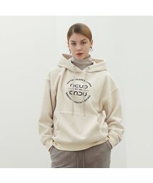 Boucle Logo Hoodie Sweatshirt _Ivory