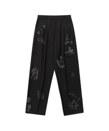 NICE GHOST CLUB（ナイスゴーストクラブ）の「TATTOO TAILORED PANTS_BLACK(NG2ESUPA12A)（スラックス）」