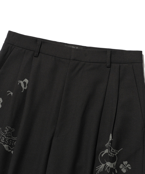 NICE GHOST CLUB（ナイスゴーストクラブ）の「TATTOO TAILORED PANTS_BLACK(NG2ESUPA12A)（スラックス・レディース・ブラック・L/M）」の3枚目の写真