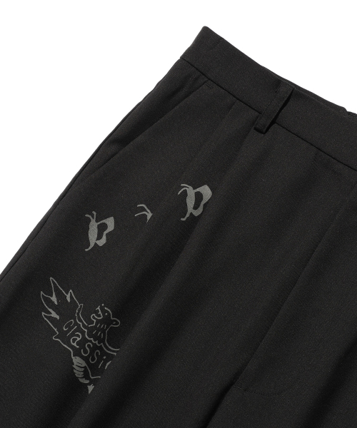 NICE GHOST CLUB（ナイスゴーストクラブ）の「TATTOO TAILORED PANTS_BLACK(NG2ESUPA12A)（スラックス・レディース・ブラック・L/M）」の4枚目の写真